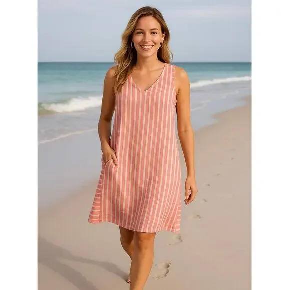 chinese dress ladies Olsen Linen Mini Dress Cream  VRG GRL